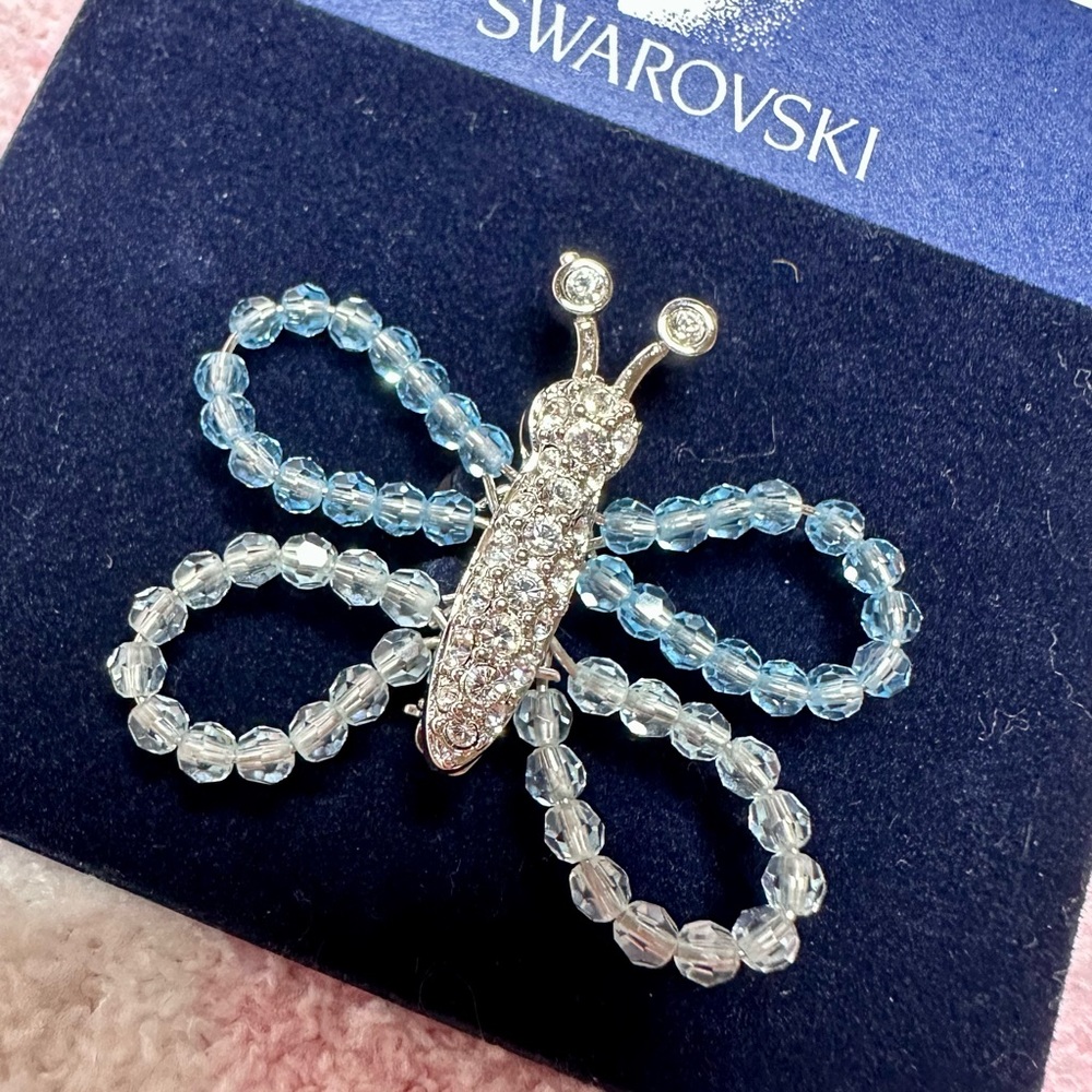 Swarovski Crystal Butterfly Brooch